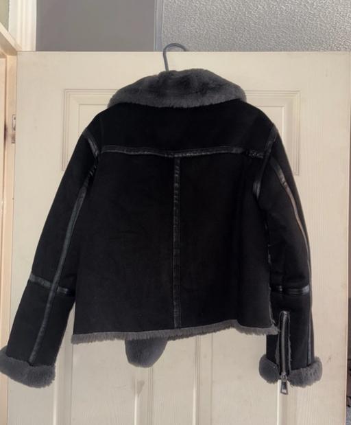 Buy & Sell Oldbury Sandwell - Photos for Black faux Fur Coat Zara