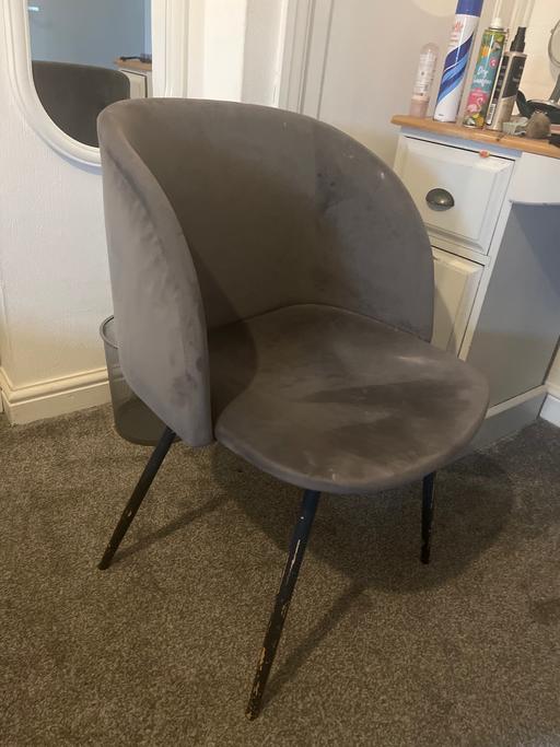 Buy & Sell Cadeby Doncaster - Photos for Grey desk chair wood legs