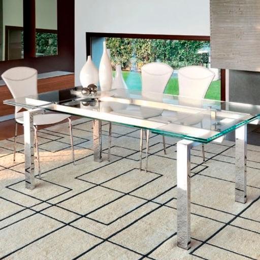 Buy & Sell West Bromwich Sandwell - Photos for Chrome and Glass Dining Table 6 Seater