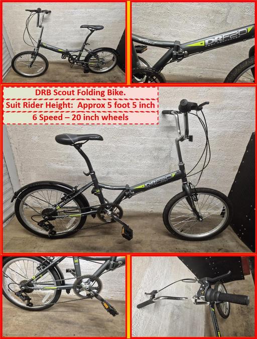 Buy & Sell Oldbury Sandwell - Photos for DRB Scout Folding Bike – 20 inch Wheels