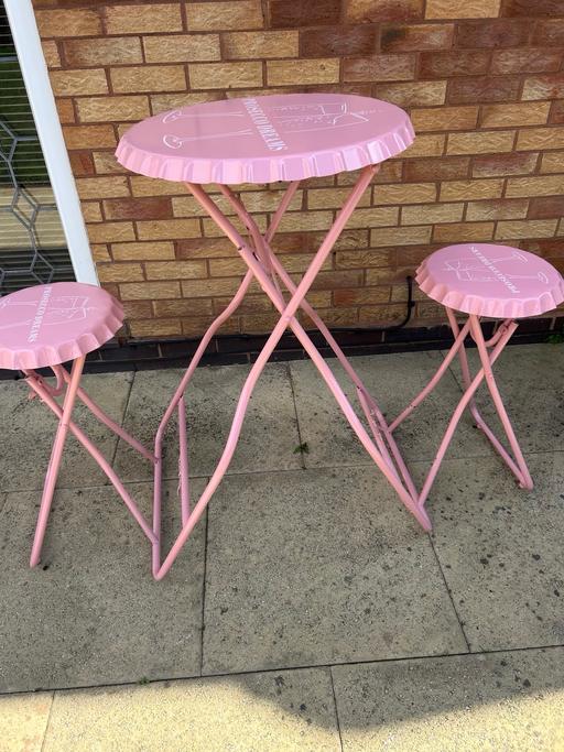 Buy & Sell Bentley Heath Solihull - Photos for Prosecco Branded Table with Two Chairs New