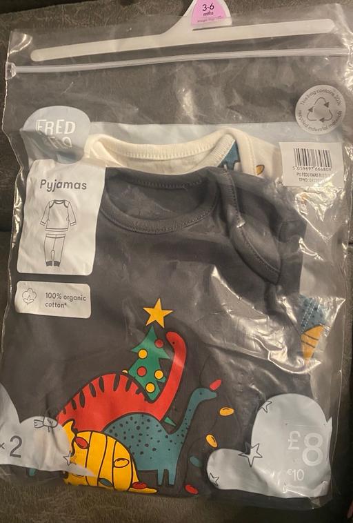 Buy & Sell Camp Hill Birmingham - Photos for Dinosaur festive pyjamas 3/6 months