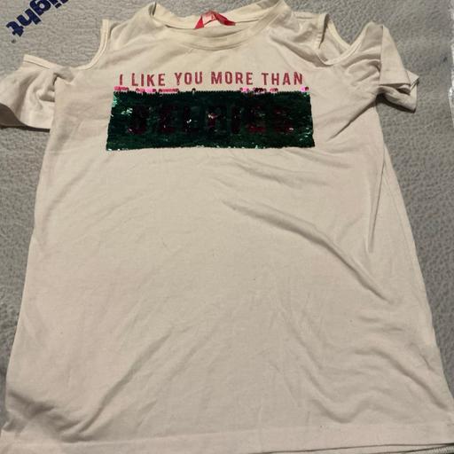 Buy & Sell Ringstead North Northamptonshire - Photos for Girls selfie sequin t shirt 12-13 years