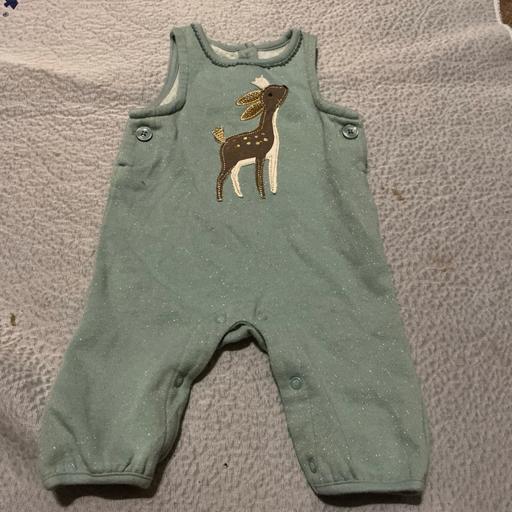 Buy & Sell Ringstead North Northamptonshire - Photos for Girls M&S Christmas dungarees 3-6 months