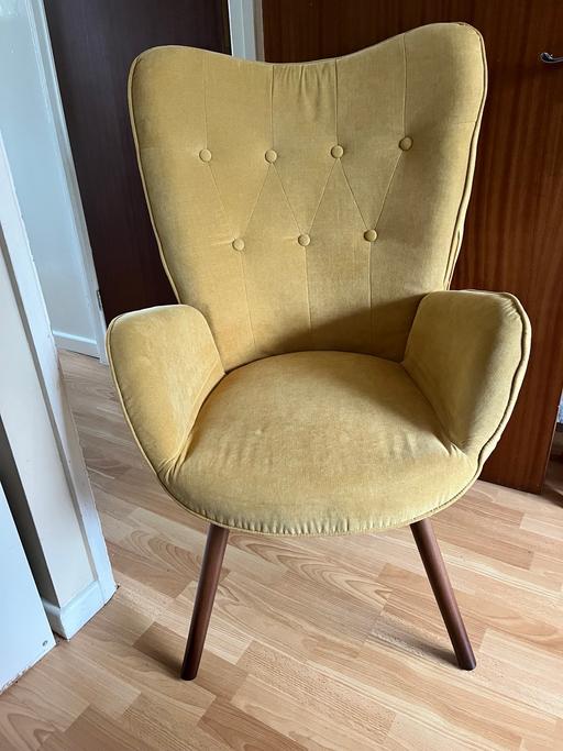 Buy & Sell Alrewas Lichfield - Photos for Yellow Mustard high back occasional chair