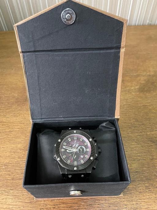 Buy & Sell Mansfield Woodhouse Mansfield - Photos for Men’s bold black chronograph watch - Boxed