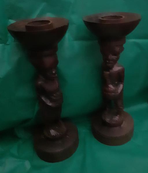 Buy & Sell Acocks Green Birmingham - Photos for carverd wooden candle holders x2