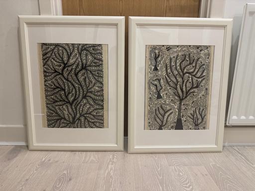 Buy & Sell Epsom Epsom and Ewell - Photos for White Wall Frames with handmade art x 2