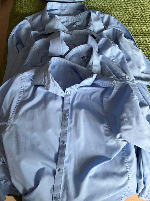 Buy & Sell Stourbridge Dudley - Photos for Six M&S Girls Blue School Shirts Age 13-14