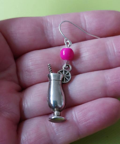 Buy & Sell Liverpool Knowsley - Photos for Cocktail Glass Hot Pink Beach Holiday Earring