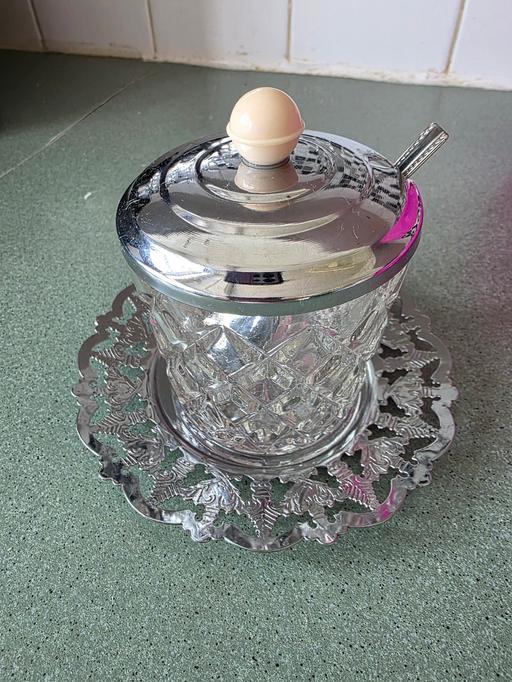 Buy & Sell Kitts Green Birmingham - Photos for vintage glass condiment jam + spoon set