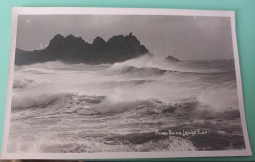 Buy & Sell Thatto Heath Saint Helens - Photos for Antique rough sea lands end photo postcard