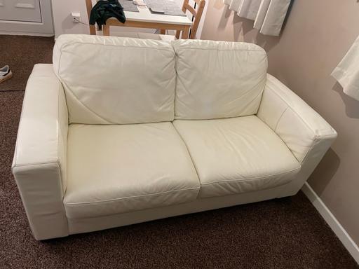 Buy & Sell Cannock Cannock Chase - Photos for White leather sofa