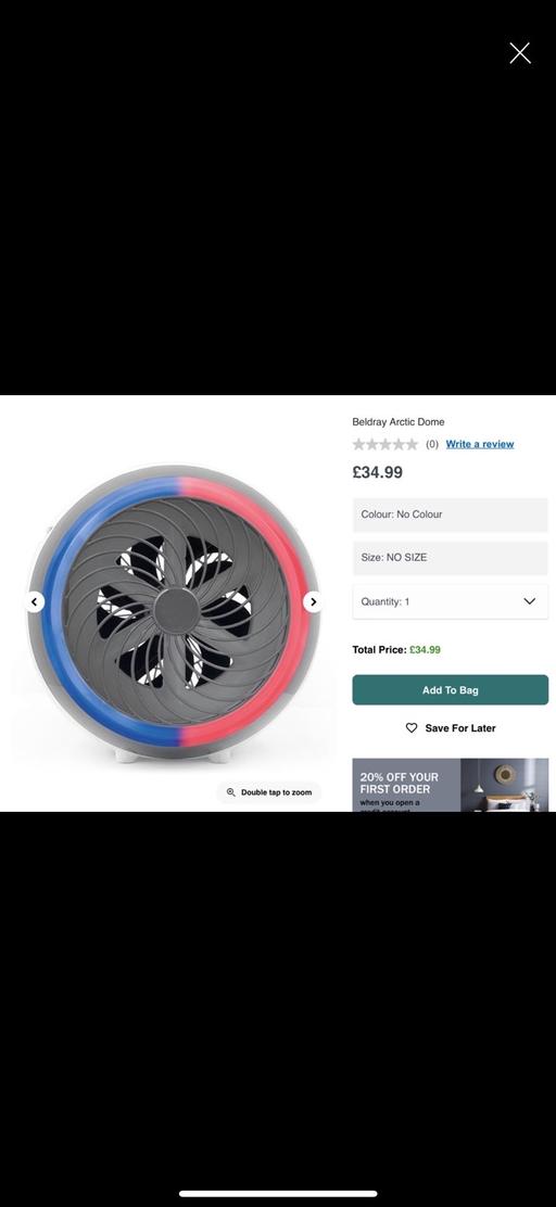 Buy & Sell North Kensington West London - Photos for BELDRAY ARCTIC DOME FAN RRP £34.99 BRAND NEW
