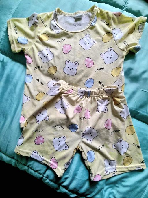 Buy & Sell Liverpool Knowsley - Photos for Girls Yellow Teddy Bear Print 2pc Set