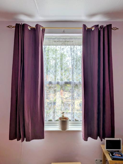 Buy & Sell Grove Park South East London - Photos for Habitat Plain Blackout Eyelet Curtains - Plum