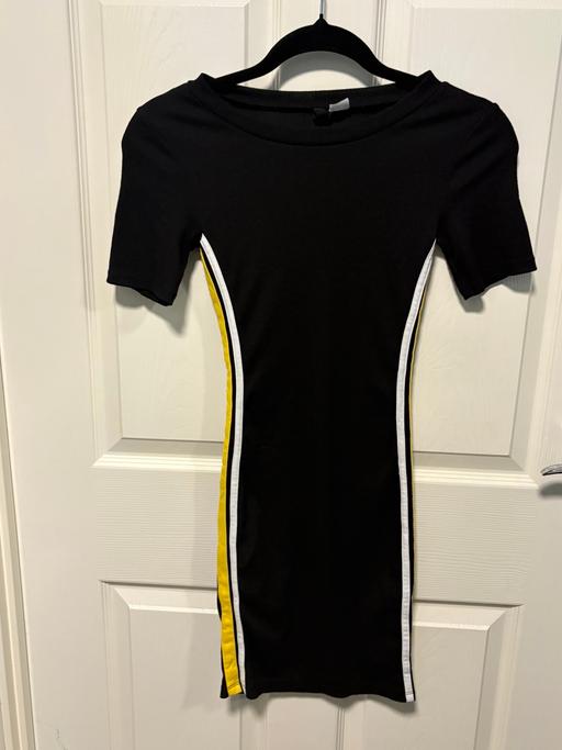 Buy & Sell Charter Avenue Industrial Estate Coventry - Photos for H&M Divided Black Yellow tight dress size XS