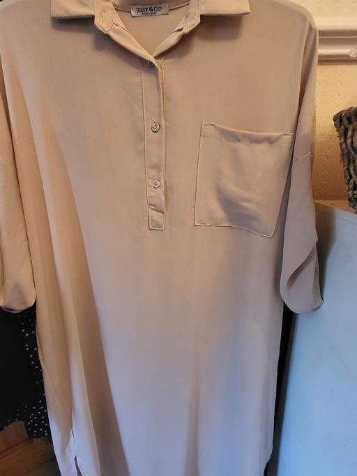 Buy & Sell Worsley Mesnes Wigan - Photos for Beige Shirt Dress NEW WITH TAGS