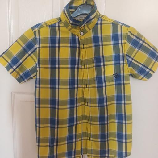 Buy & Sell Luton Bedfordshire - Photos for Pre- Loved Yellow and Blue Plaid Shirt