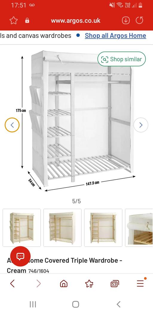 Buy & Sell Woodville South Derbyshire - Photos for 2 canvas wardrobes FREE