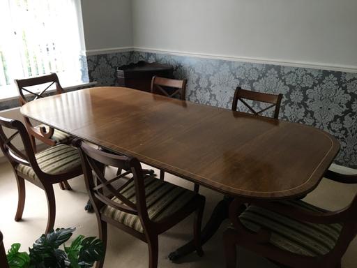 Buy & Sell Lostock Bolton - Photos for Large dining room table and 6 chairs ANTIQUE