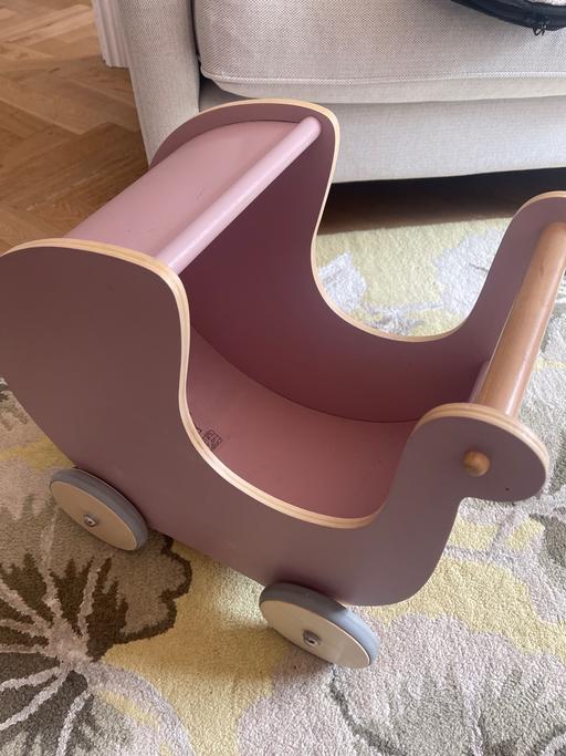 Buy & Sell Richmond Richmond upon Thames - Photos for Sebra - toy wooden pushchair- rose pink