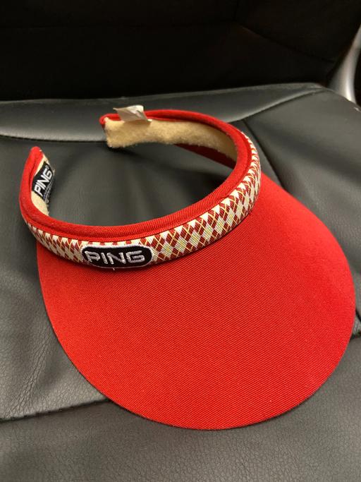 Buy & Sell Findern South Derbyshire - Photos for Ping Red Visor with decorative Band