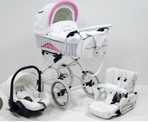 Buy & Sell West Derby Liverpool - Photos for beautiful white & pink pram travel system