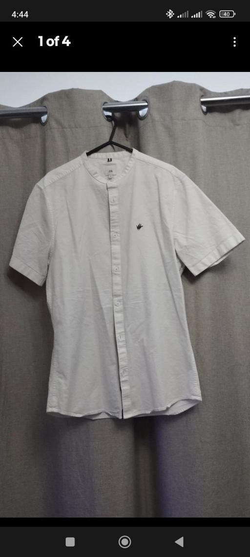Buy & Sell Gants Hill East London - Photos for River Island Men White Button Up Shirt Medium