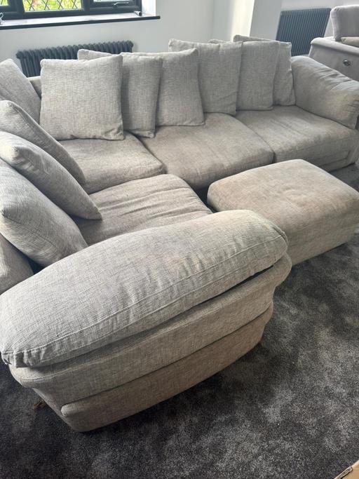 Buy & Sell Yardley Birmingham - Photos for Beige Corner sofa with foot rest