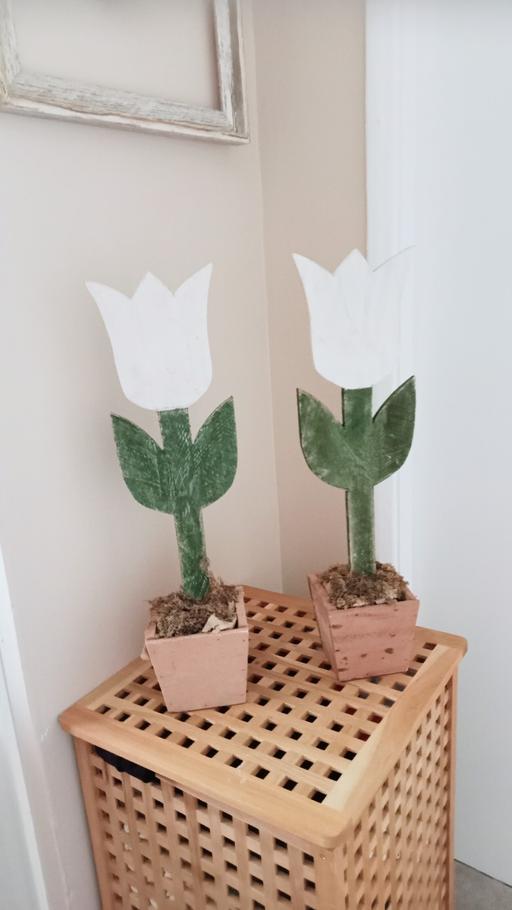 Buy & Sell Whittington Moor Chesterfield - Photos for pair large wooden tulips