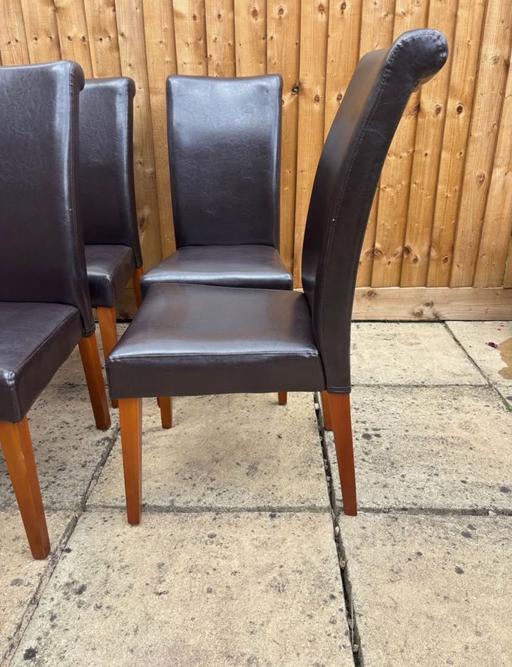 Buy & Sell Finstall Bromsgrove - Photos for Black leather dining chairs