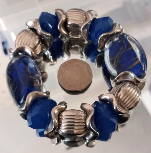 Buy & Sell Thatto Heath Saint Helens - Photos for Heavy cobalt blue glass and crystal bracelet