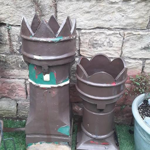 Buy & Sell Saint Pauls Trading Estate Tameside - Photos for 2 vintage terracotta chimney pots £25 & £35