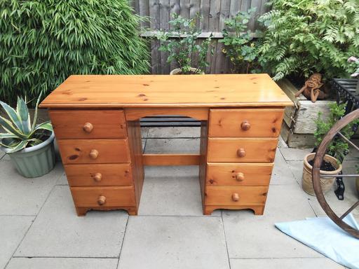 Buy & Sell Cofton Hackett Bromsgrove - Photos for Pine Dressing/Computer Table X8 Draws