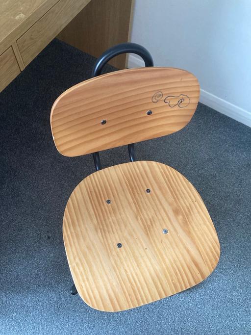 Buy & Sell Emerson Valley Milton Keynes - Photos for Wooden and Black Swivel Chair