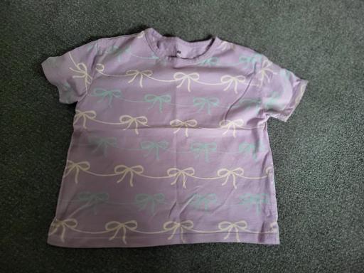 Buy & Sell Stapeley Cheshire East - Photos for Girl's H&M bow design tshirt like new 4-6Y