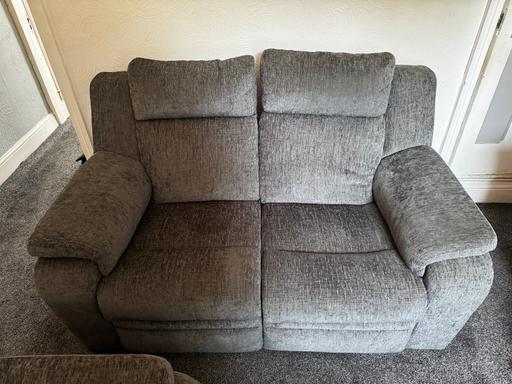 Buy & Sell Leamore Walsall - Photos for two and a three reclining sofa fabric