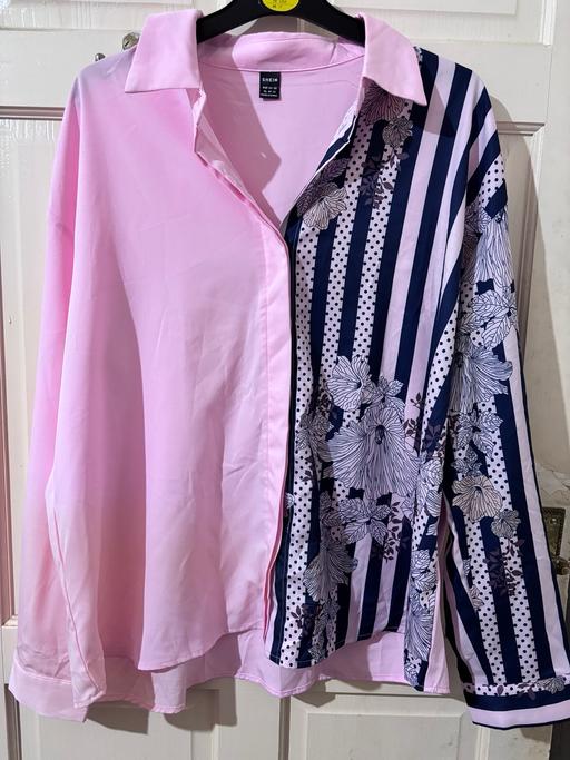 Buy & Sell Leicester City Centre Leicester - Photos for SHEIN Statement Shirt - Pink & Patterned XL