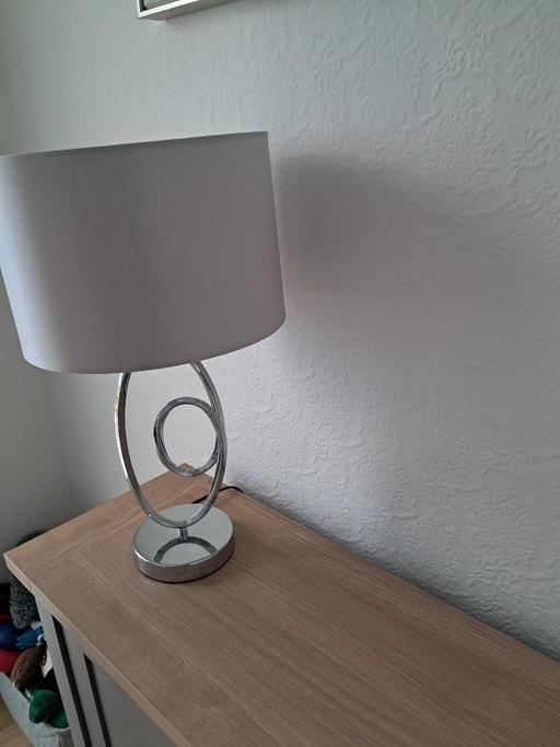 Buy & Sell Dunswell Hull - Photos for NEXT BRAND NEW CHROME LAMP WITH GREY SHADE