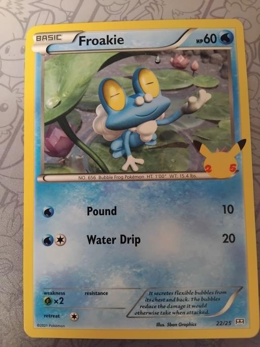 Buy & Sell Peckham South East London - Photos for Pokemon Froakie 25th Anniversary