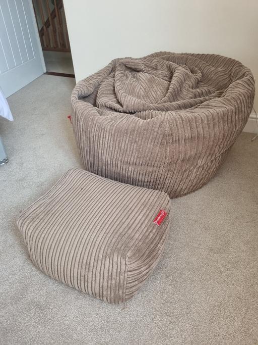 Buy & Sell Moseley Village Wolverhampton - Photos for LoungePug Bean Bag with Foot Stool