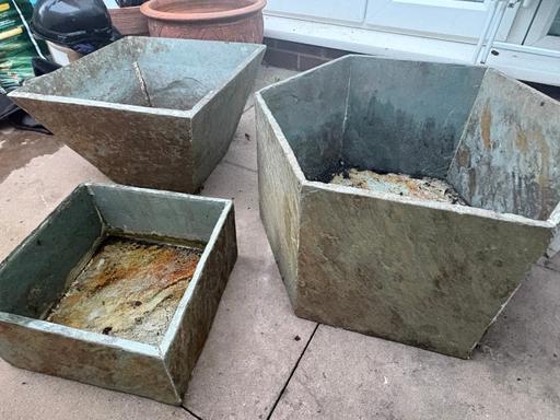 Buy & Sell Kings Heath Birmingham - Photos for Stunning Natural Slate Plant Pots – Set of 3