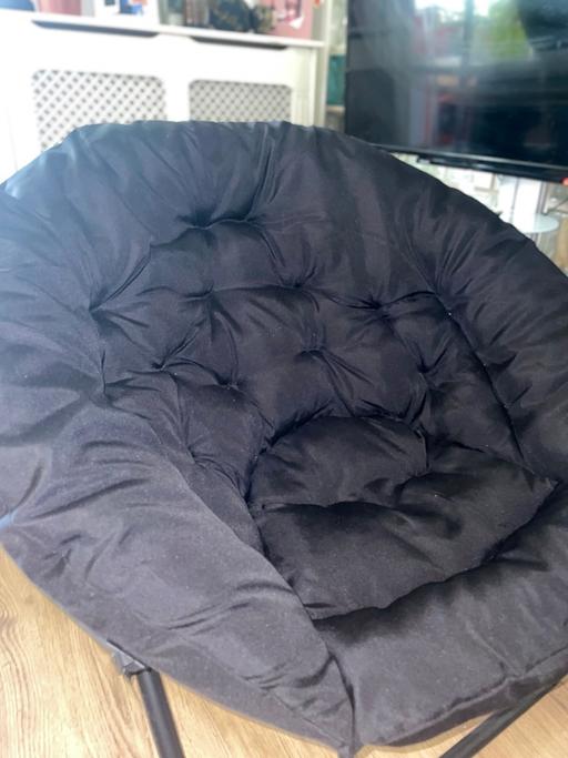 Buy & Sell Blackheath South East London - Photos for Black foldable moon chair for indoors/Outdoor