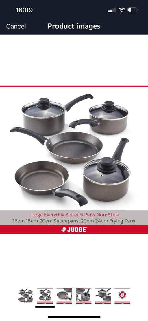 Buy & Sell Harrow Town Centre Harrow - Photos for Judge 5 Piece Cookware Set, Non-stick
