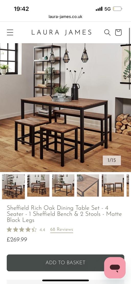 Buy & Sell Trent Vale Stoke-on-Trent - Photos for Dining table, bench & two stools