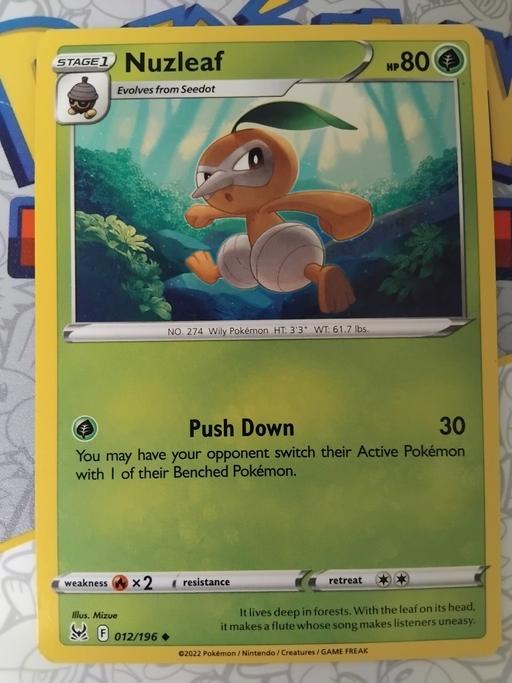 Buy & Sell Peckham South East London - Photos for Pokemon Nuzleaf 012/196