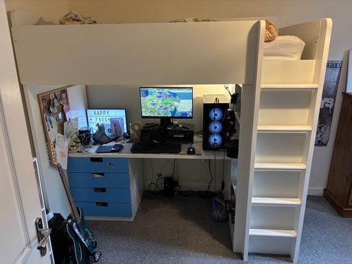 Buy & Sell Upton West Northamptonshire - Photos for Ikea bunk bed - desk - wardrobe - shelves