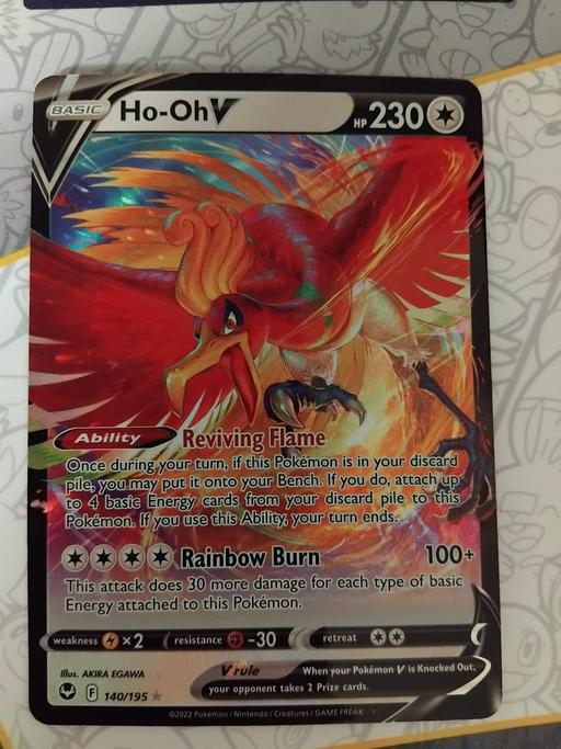 Buy & Sell Rye Lane South East London - Photos for Pokemon TCG Ho-Oh v Silver Tempest 140/195