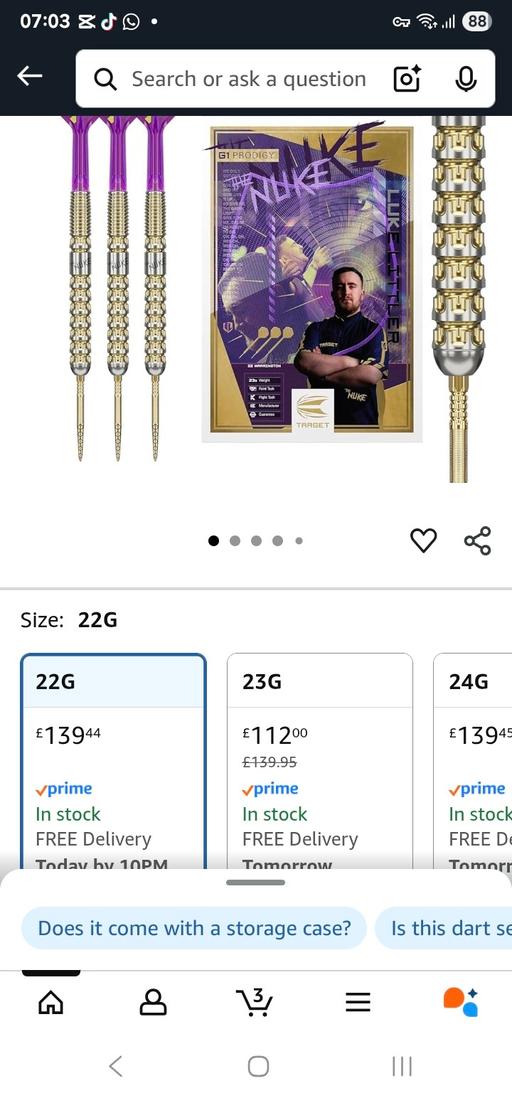 Buy & Sell Ellesmere Port Cheshire West and Chester - Photos for Luke the nuke darts gold